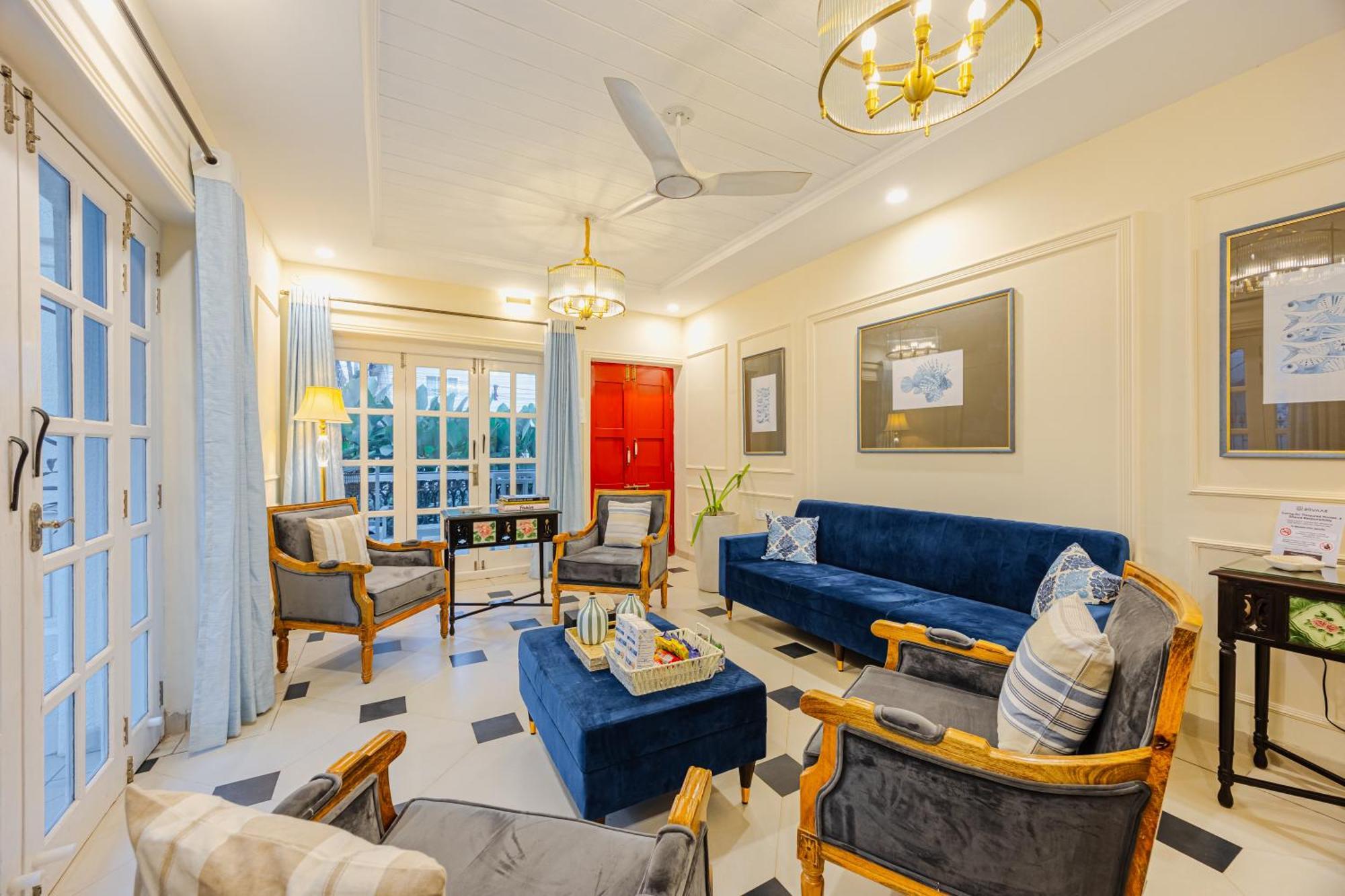 Elivaas 4 Bhk Villa Near Beach With Private Pool & Bar - Casa Boa Vida Candolim Exterior foto