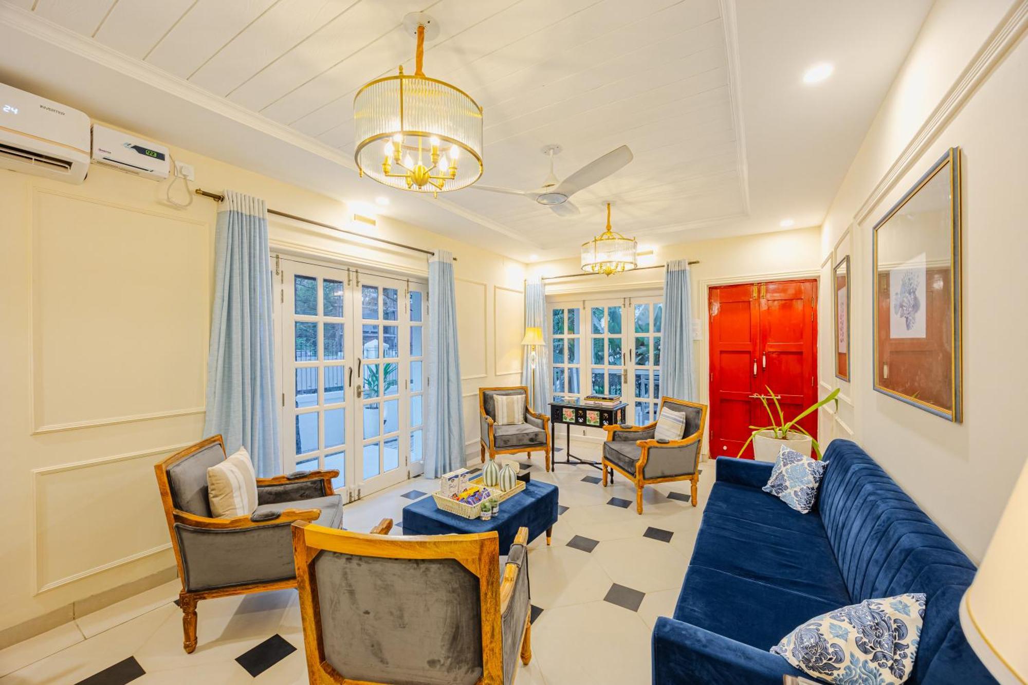 Elivaas 4 Bhk Villa Near Beach With Private Pool & Bar - Casa Boa Vida Candolim Exterior foto